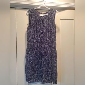 Loft Dress Abstract Navy